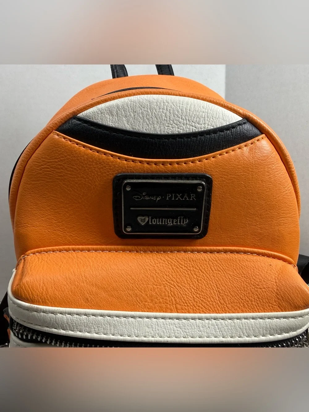Loungefly Disney Pixar Mini Backpack Finding Nemo Orange HEART LOGO